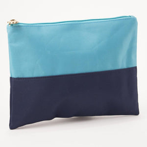 Classic Monogrammed Colorblock Cosmetic Bag, Accessories, The Royal Standard, - Sunny and Southern,