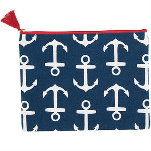 Classic Monogrammed Carry All Case - Whales, Anchors, Crabs, Accessories, Mud Pie, - Sunny and Southern,