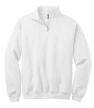 Classic Monogrammed Quarterzip Sweatshirt Jacket, Ladies, Sanmar/virg, - Sunny and Southern,