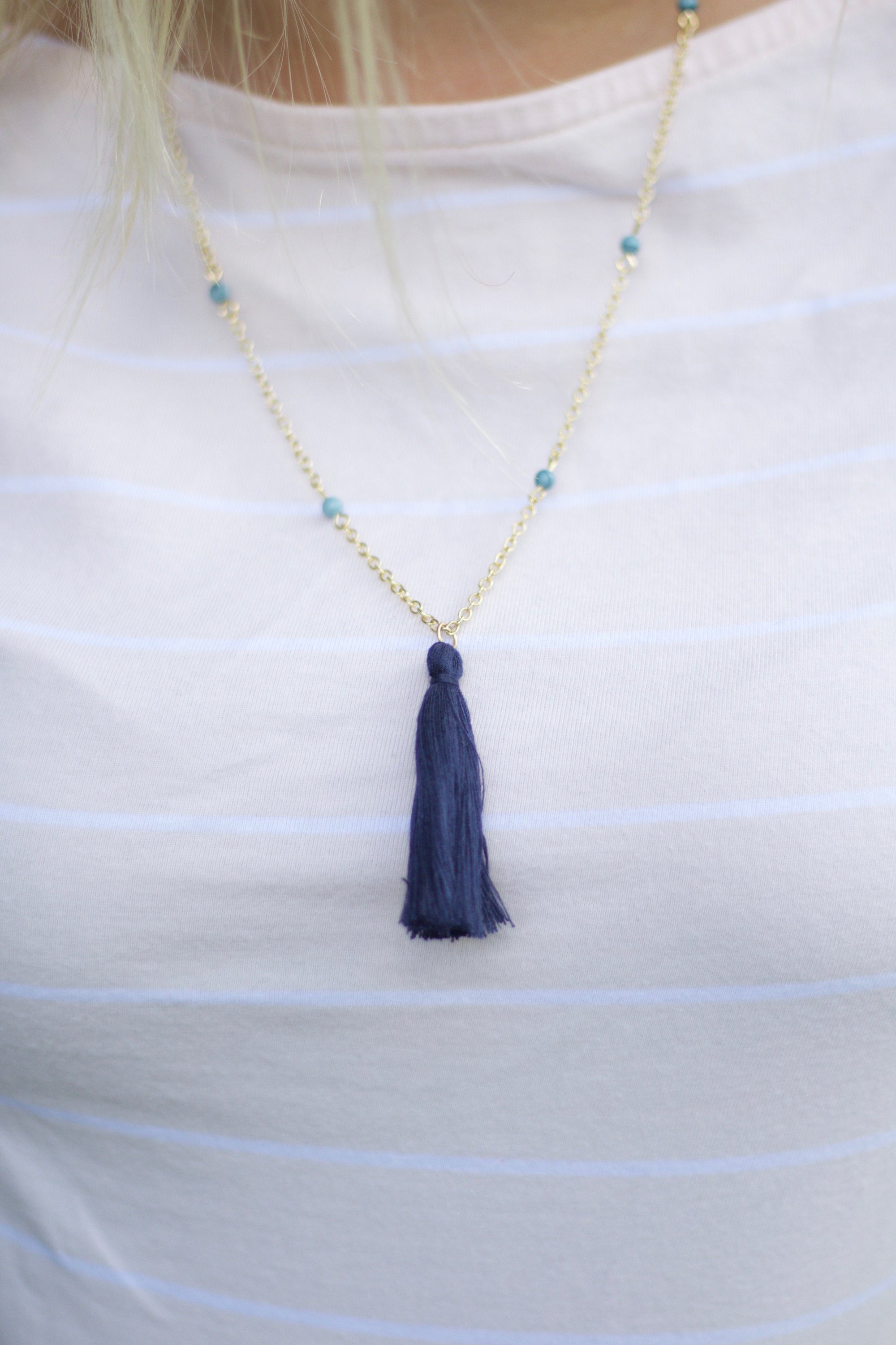 Little Ansley Tassel Necklace 20 Inch, Accessories, The Royal Standard, - Sunny and Southern,