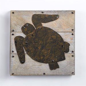 Monogrammed Turtle Plaque, home, Mud Pie, - Sunny and Southern,