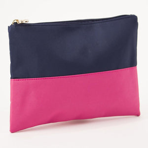 Classic Monogrammed Colorblock Cosmetic Bag, Accessories, The Royal Standard, - Sunny and Southern,