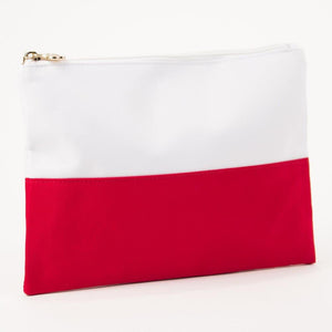 Classic Monogrammed Colorblock Cosmetic Bag, Accessories, The Royal Standard, - Sunny and Southern,