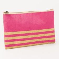 Classic Monogrammed Stripe Glamour Juco Cosmetic, Accessories, The Royal Standard, - Sunny and Southern,