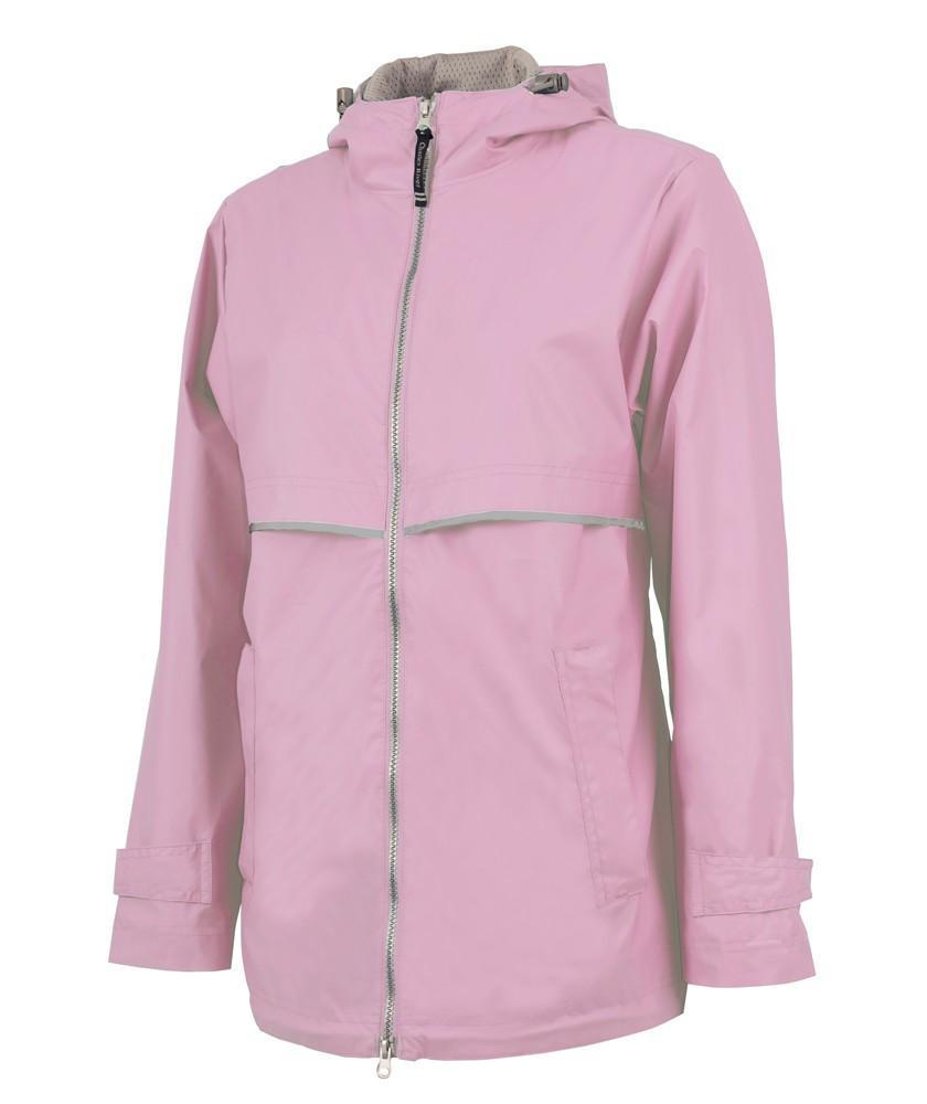 Lilly Scallop Monogrammed Women's New Englander Rain Jacket