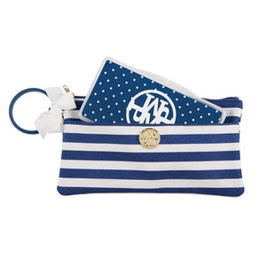 Monogrammed Lil' Biter Bangle Bag, accessories, Mud Pie, - Sunny and Southern,