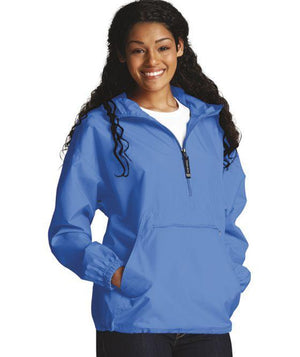 Classic Monogrammed Regular Womens Anorak Windbreaker - No Liner, Ladies, Charles River, - Sunny and Southern,