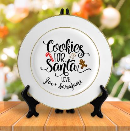 Cookies for Santa Plate, Home, Sunny and Southern, - Sunny and Southern,