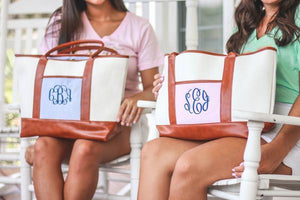 Classic Monogrammed Seersucker Bag Bundle, Accessories, Sunny and Southern, - Sunny and Southern,