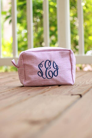 Classic Monogrammed Seersucker Bag Bundle, Accessories, Sunny and Southern, - Sunny and Southern,
