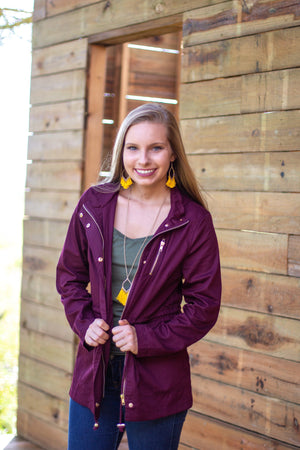 Classic Monogrammed Anorak Jacket with Hood, Ladies, Sunny and Southern, - Sunny and Southern,