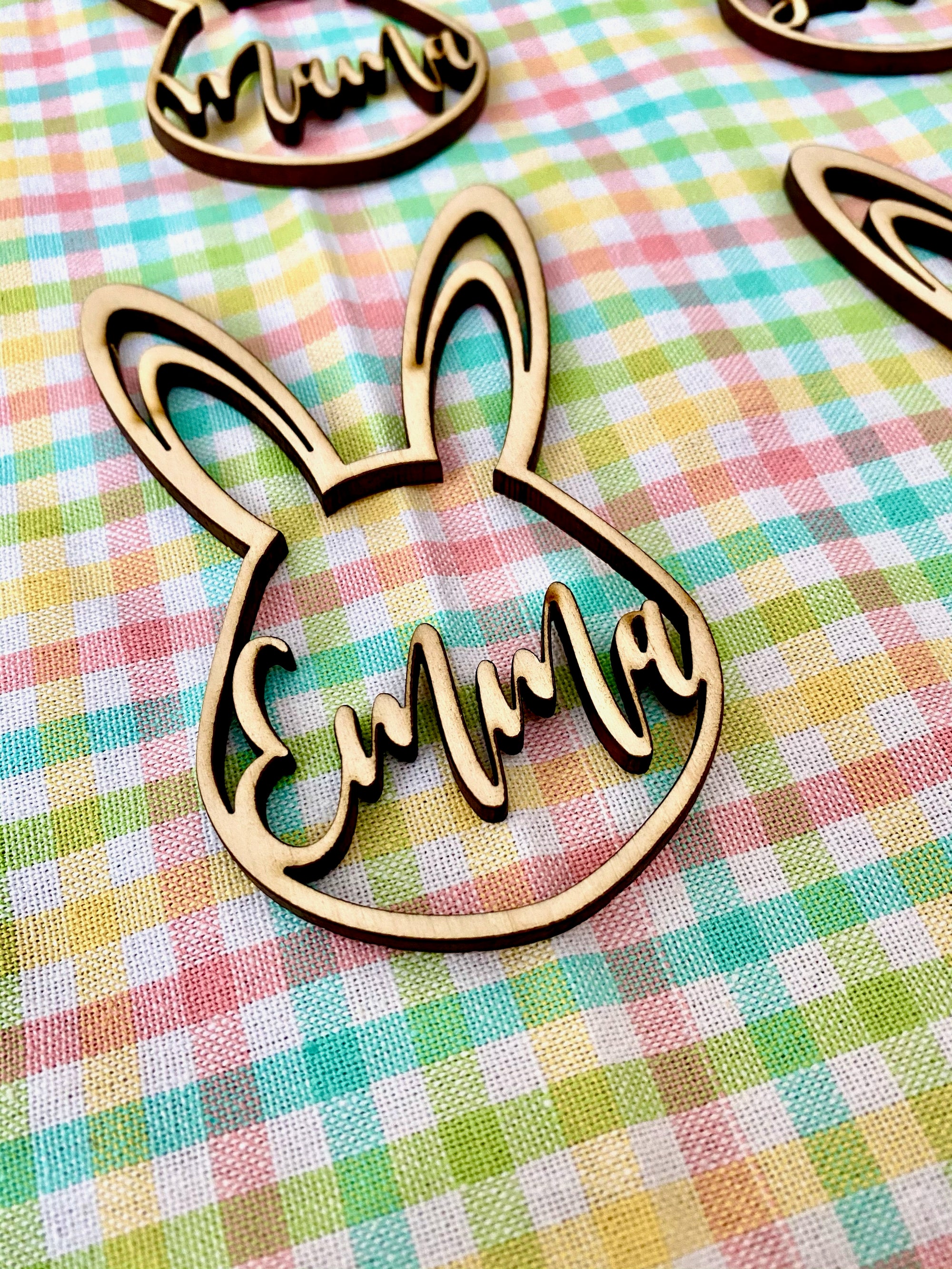 Easter Basket Name Tag- Bunny Ears
