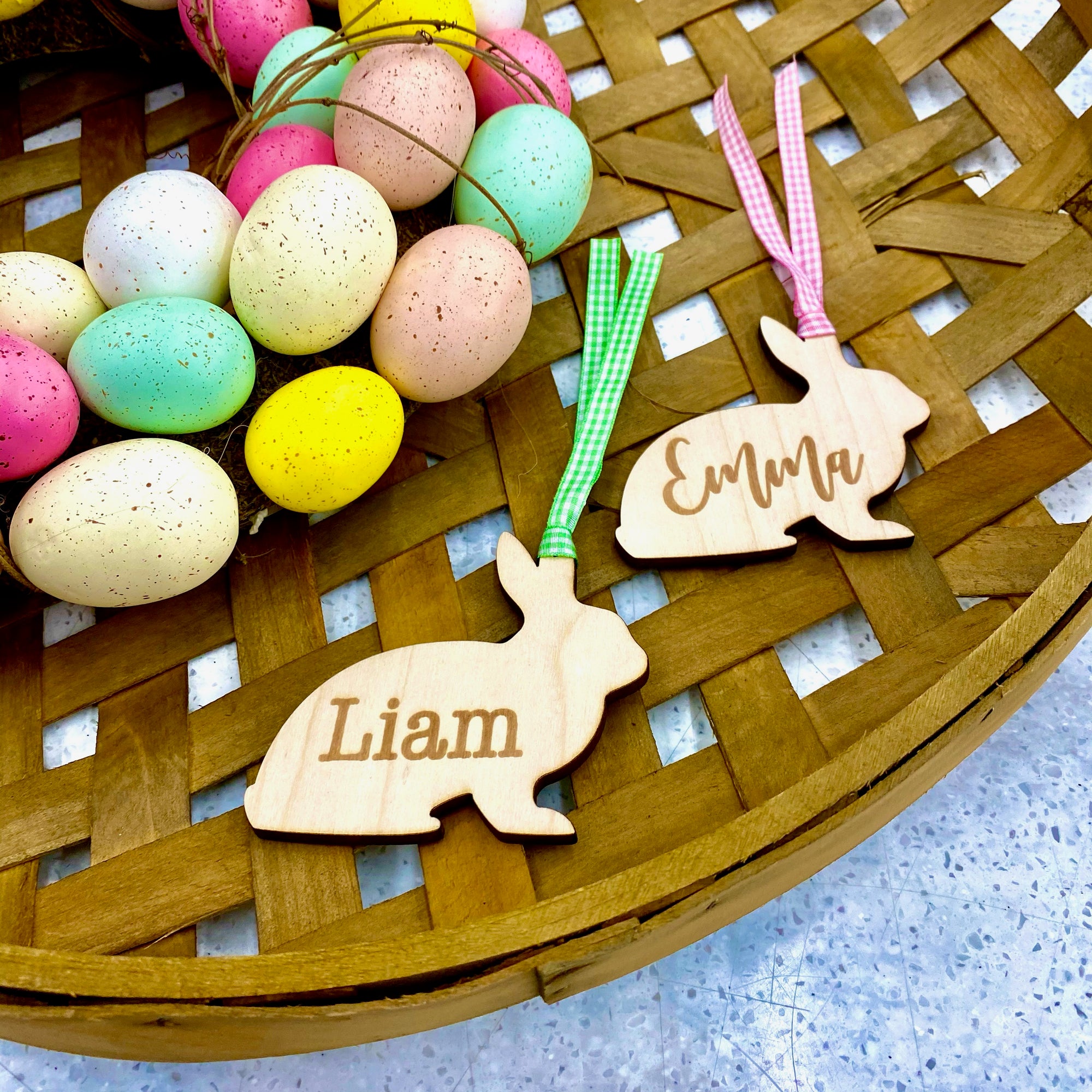 Easter Basket Name Tag- Bunny