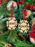 Custom Name Wood Snowflake Ornament- Single Name