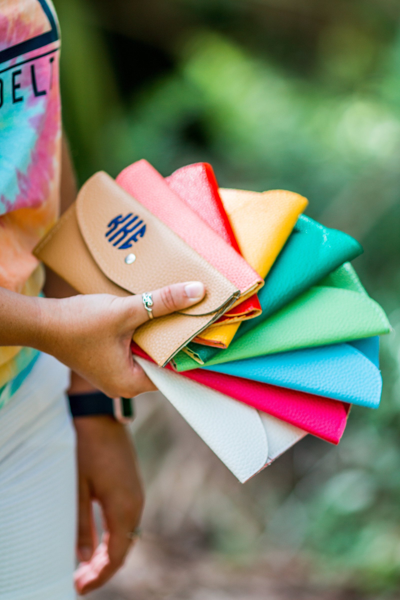 Monogrammed PU Leather wallet, Accessories, SunnySouthern, - Sunny and Southern,