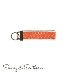 Classic Monogrammed Seersucker Key Chain, Accessories, Sunny and Southern, - Sunny and Southern,