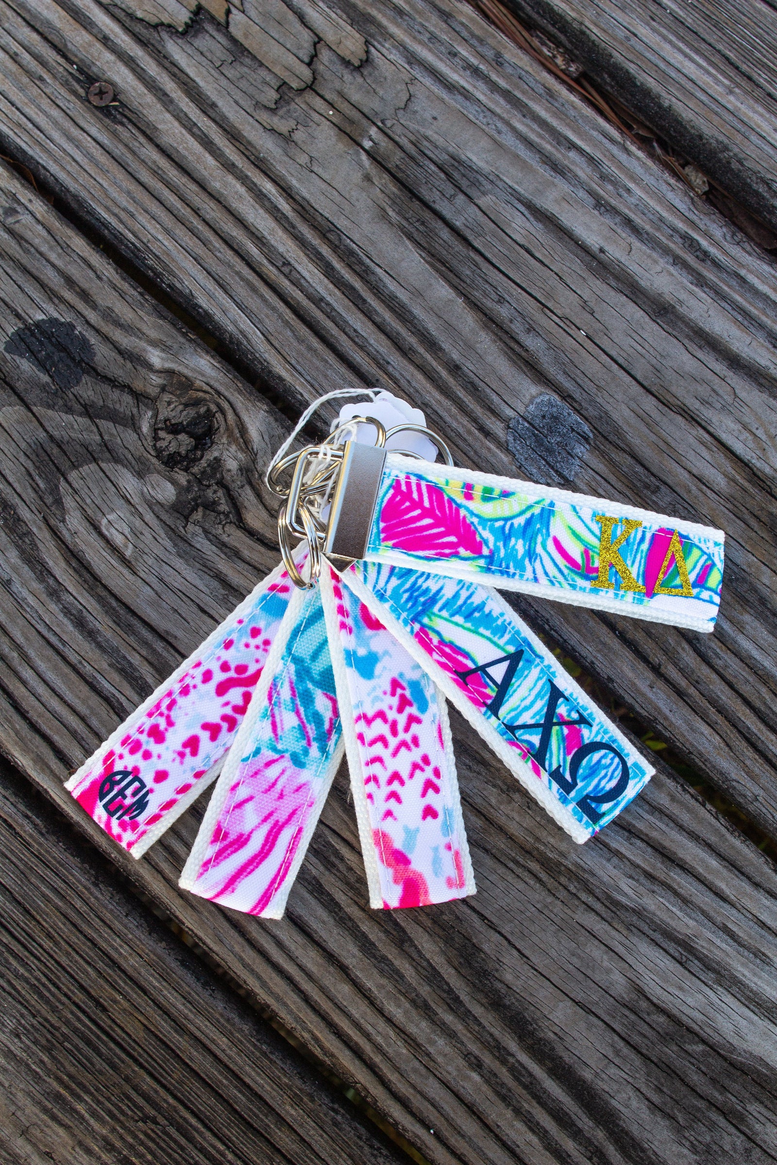 Classic Monogrammed Designer Inspired Key Chain, Accessories, domil, - Sunny and Southern,