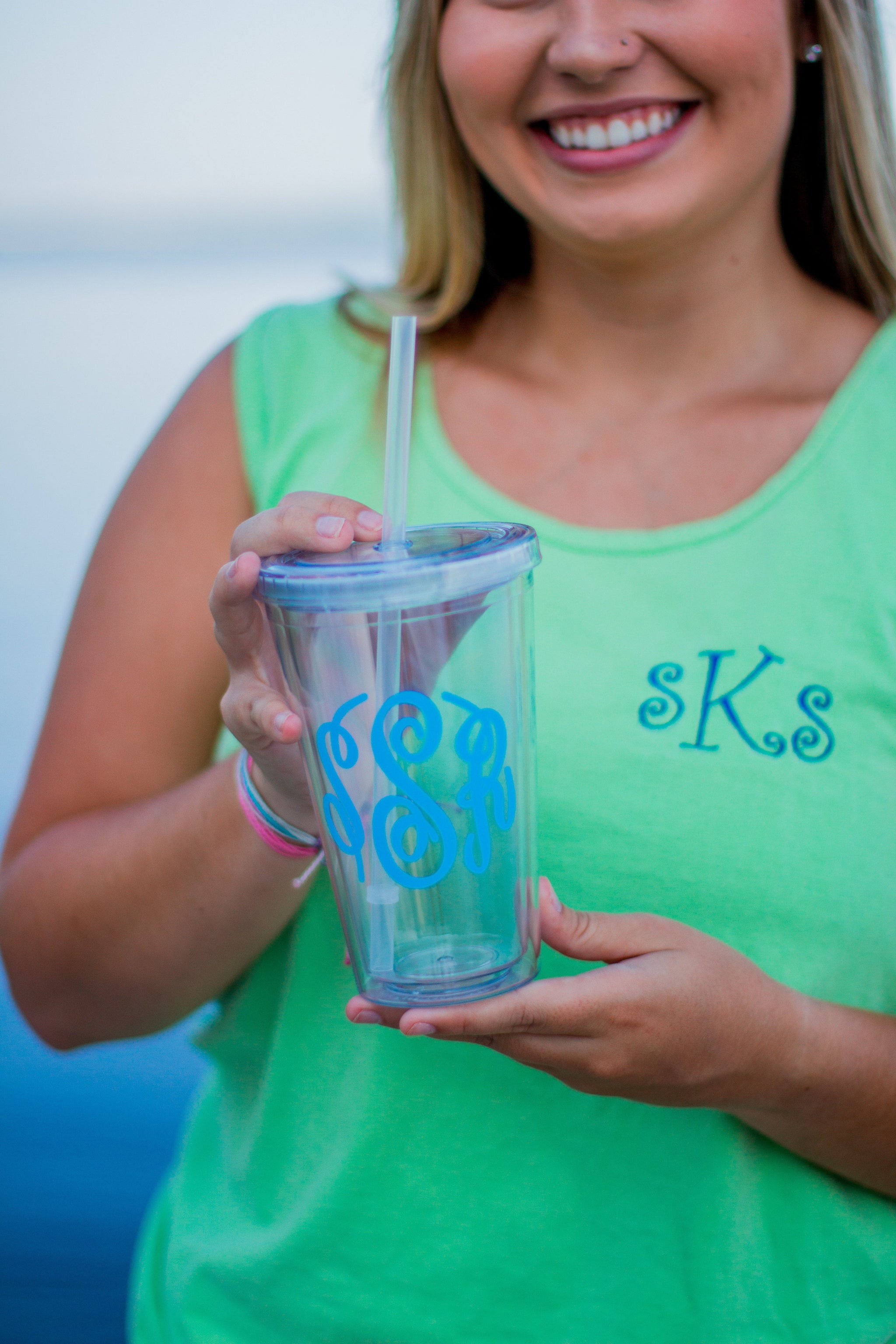 Monogrammed Large Acrylic Tumbler – Southern Touch Monograms