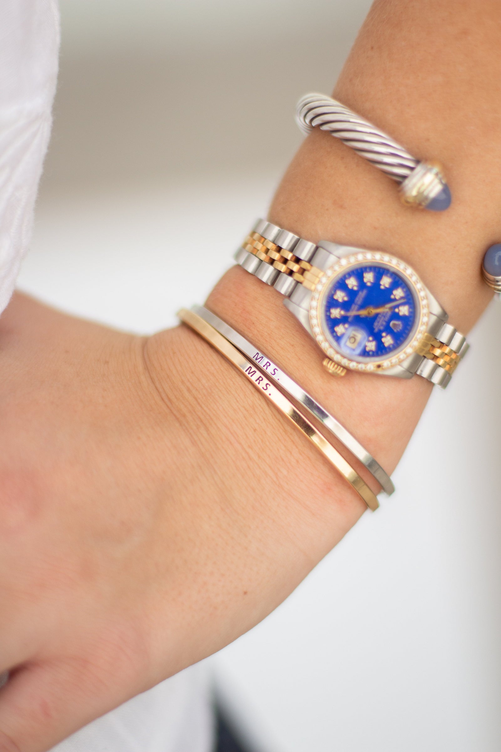 Mrs. Accent Bangle Bracelet, Accessories, Sunny and Southern, - Sunny and Southern,