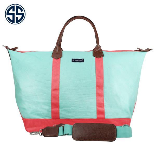 Classic Monogrammed Simply Southern Blue Boat Tote