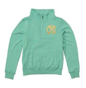 Classic Monogrammed Ladies Spring Quarterzip Jacket, Ladies, virgina, - Sunny and Southern,