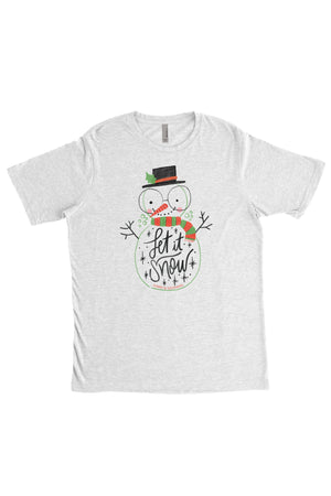 Let it Snow Next Level Unisex Poly/Cotton Crew, Ladies, Sunny and Southern, - Sunny and Southern,