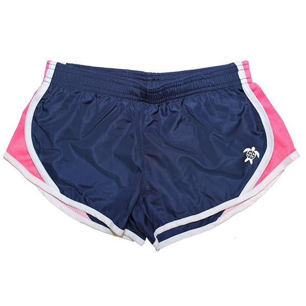 Simply Southern Pink Navy Running Shorts, ladies, Simply Southern, - Sunny and Southern,