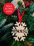 Custom Name Wood Snowflake Ornament- Single Name