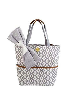 Classic Monogrammed Mud Pie Diaper Tote bag, accessories, Mud Pie, - Sunny and Southern,