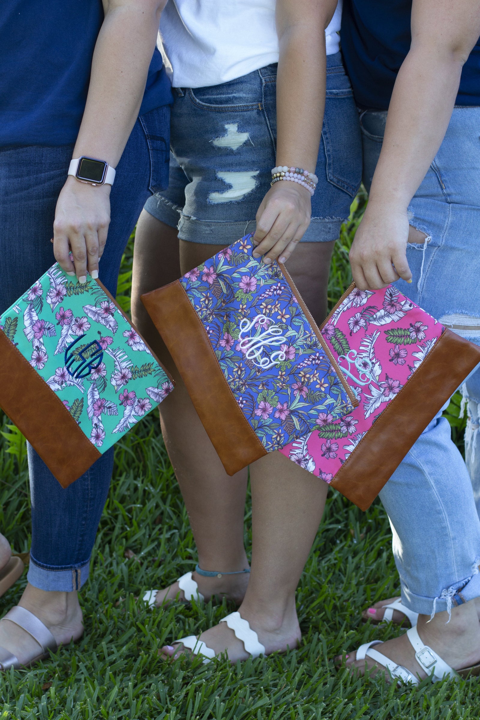 Classic Monogrammed Hawaii Cosmetic Bag, Accessories, domil, - Sunny and Southern,