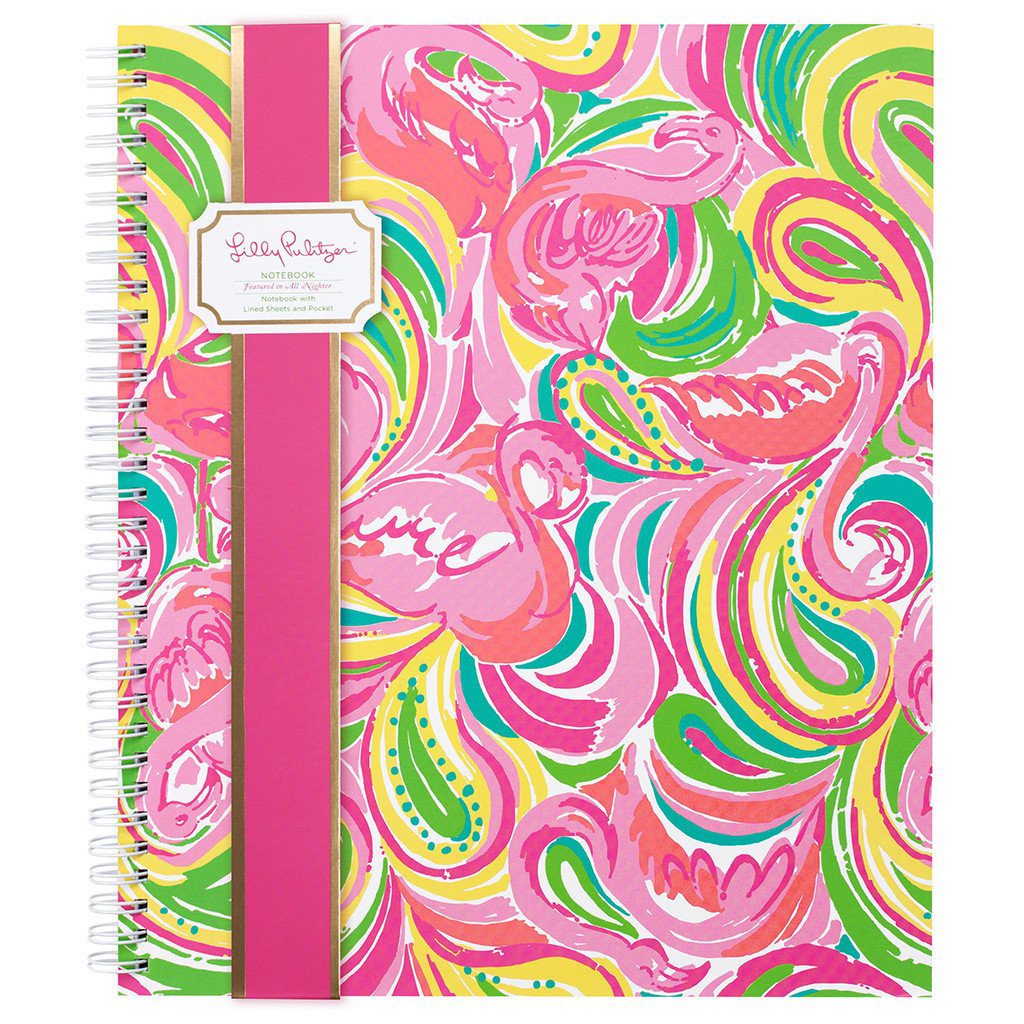 Lilly Pulitzer Large Hardcover Spiral Notebook 11 Lilly Pulitzer Lovers Coral Notebook display picture 1
