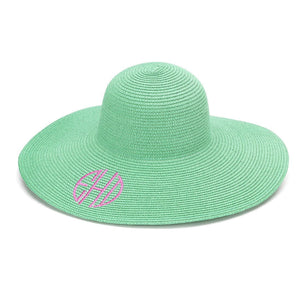 Classic Monogrammed Floppy Hat, Accessories, WB, - Sunny and Southern,