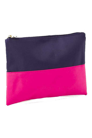 Classic Monogrammed Colorblock Cosmetic Bag, Accessories, The Royal Standard, - Sunny and Southern,