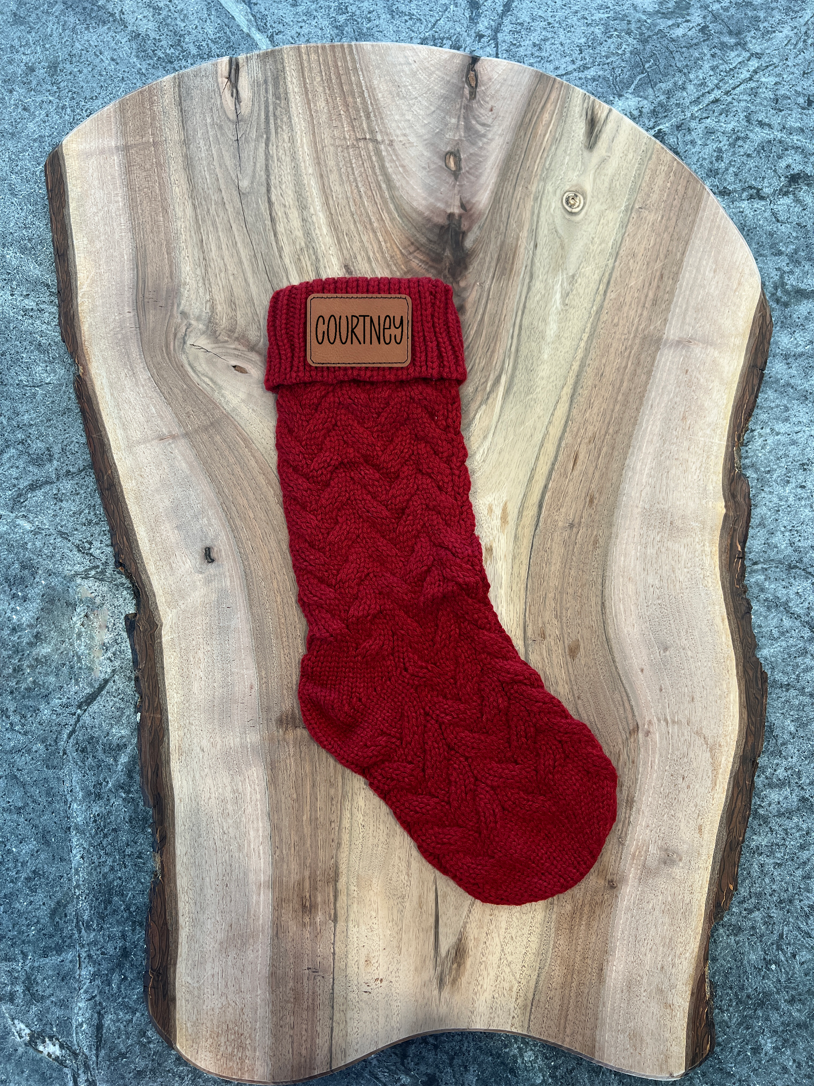 Custom Knit Christmas Stocking
