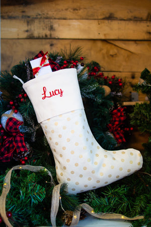 Embroidered Name Stocking, , Sunny and Southern, - Sunny and Southern,