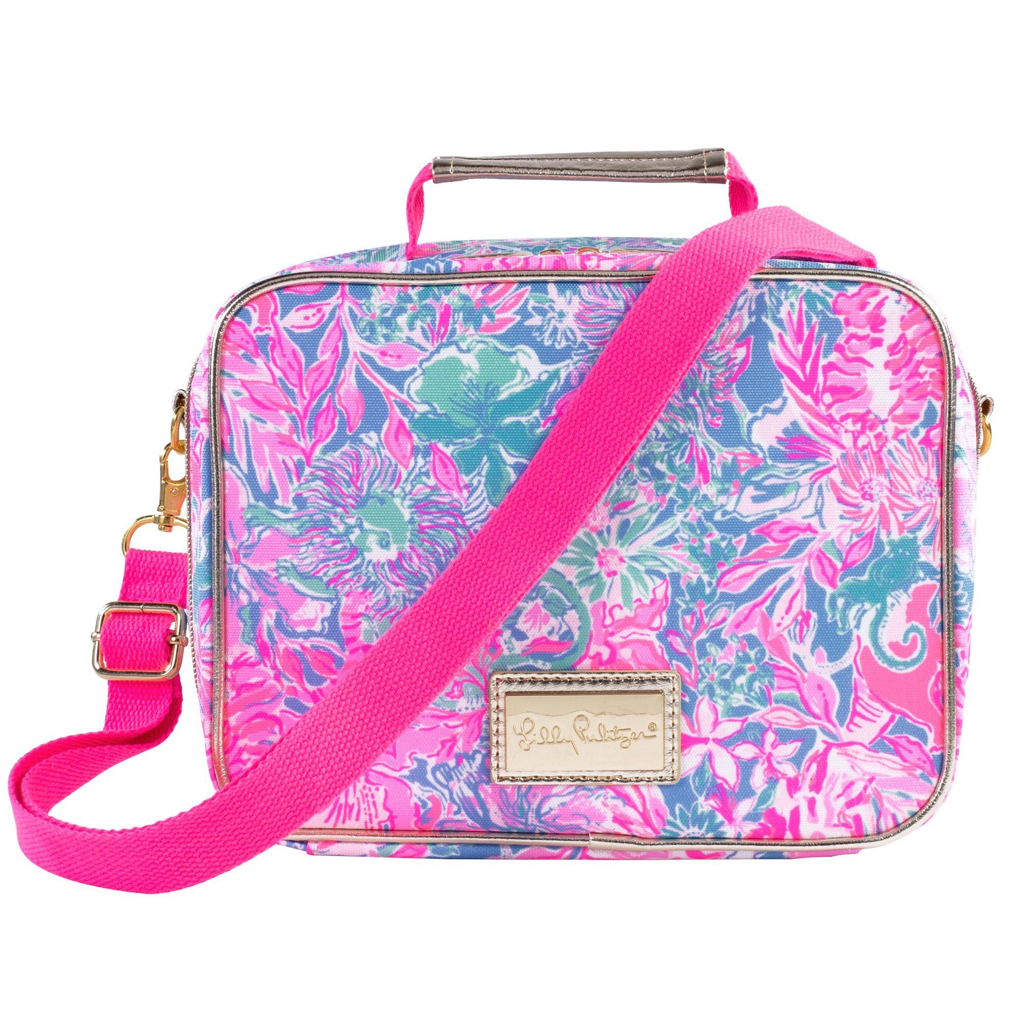 Lilly Pulitzer Classic Monogrammed Lilly Lunch Box Bag - Sunny and Southern